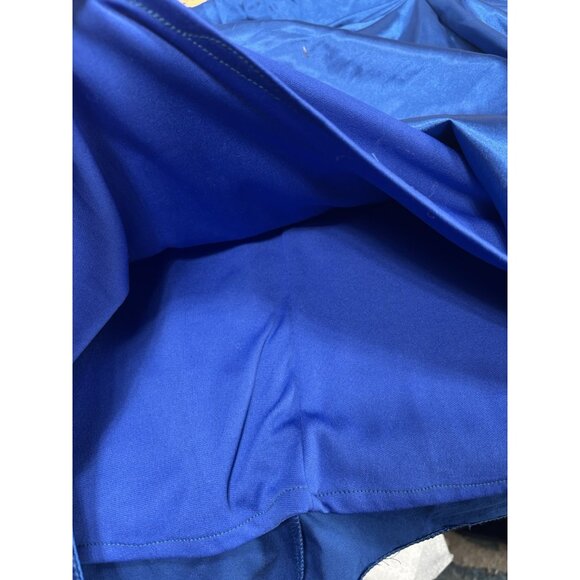 Plus Size 2X Blue Formal Evening Dress Sleeveless Gown for Weddings or Events - Picture 14 of 16